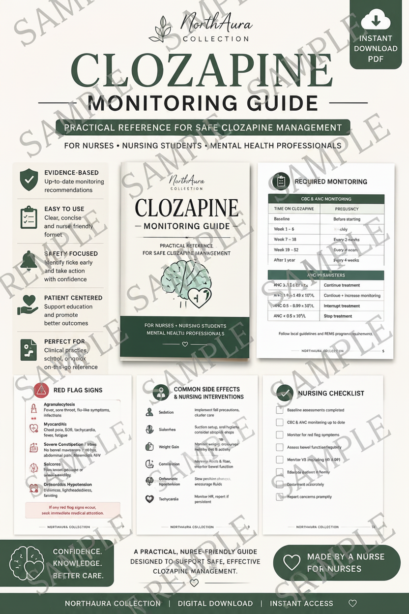 Clozapine Monitoring Survival Guide