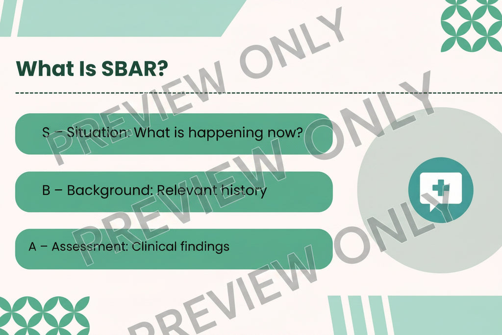 SBAR Communication Survival Guide