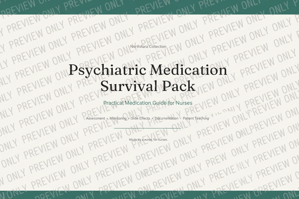 Psychiatric Medication Survival Pack