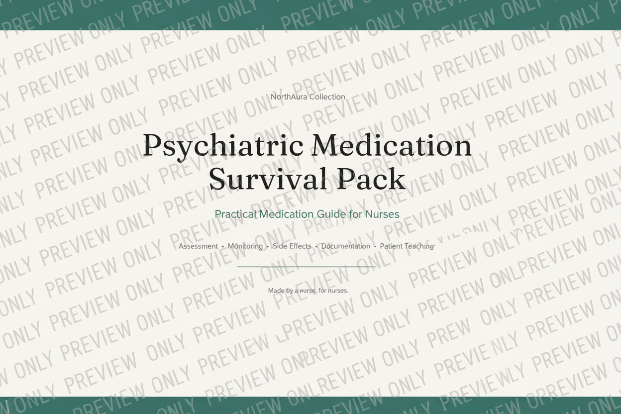 Psychiatric Medication Survival Pack